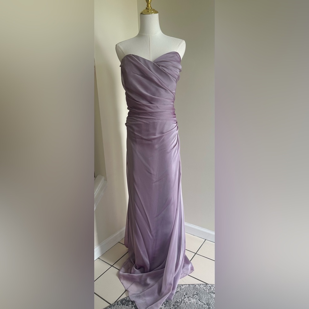 Lavender Strapless Bridesmaid Gown- Size 24- NWT